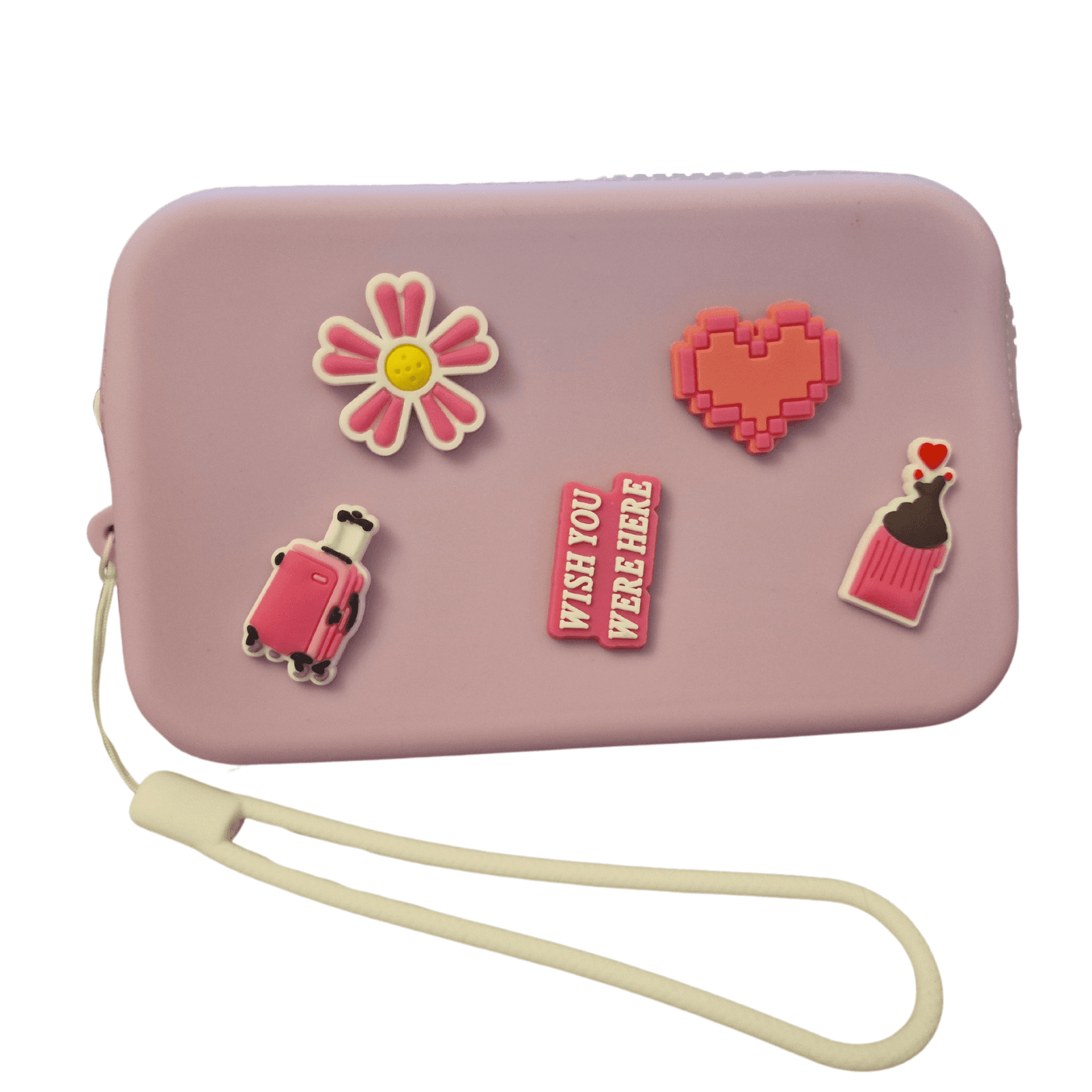 croc charms Pencil Case Charm Pink - Premium charms from caluchi charms - Just £9.99! Shop now at Caluchi Charms 