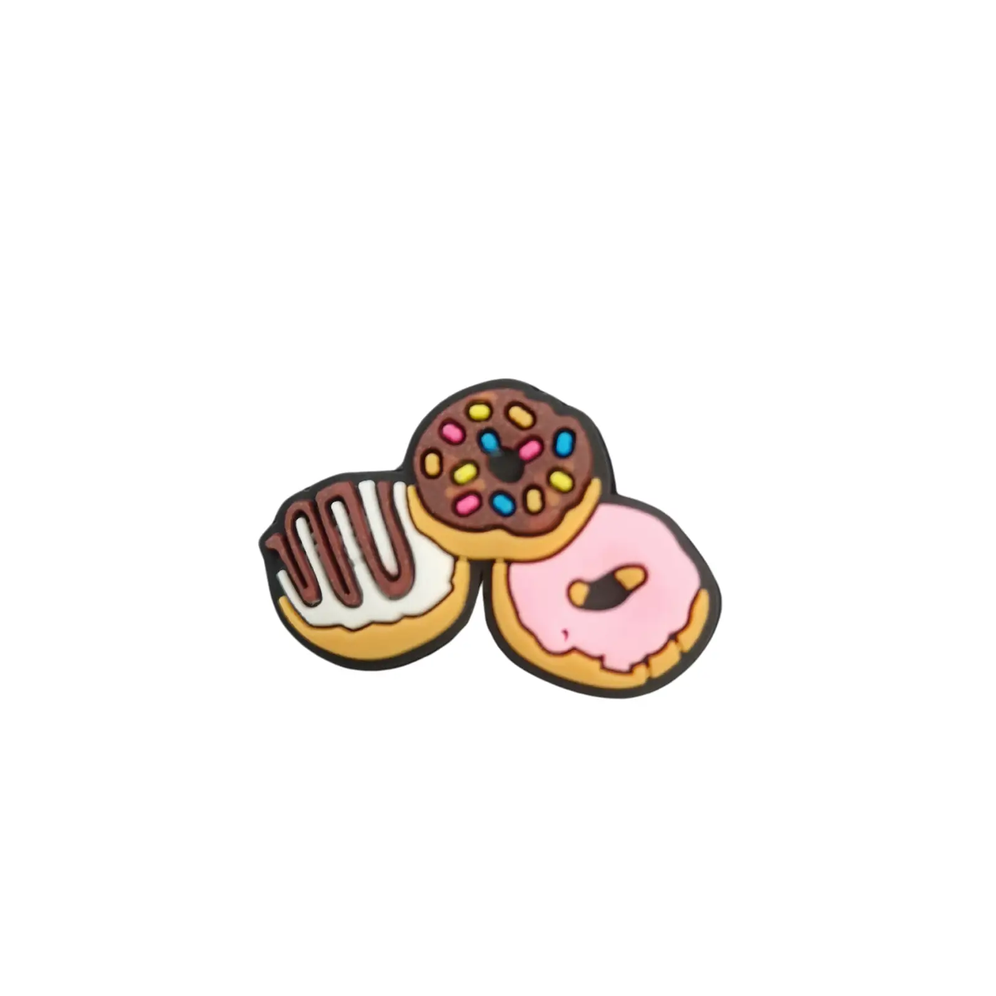 a couple of doughnuts sitting on top of each other