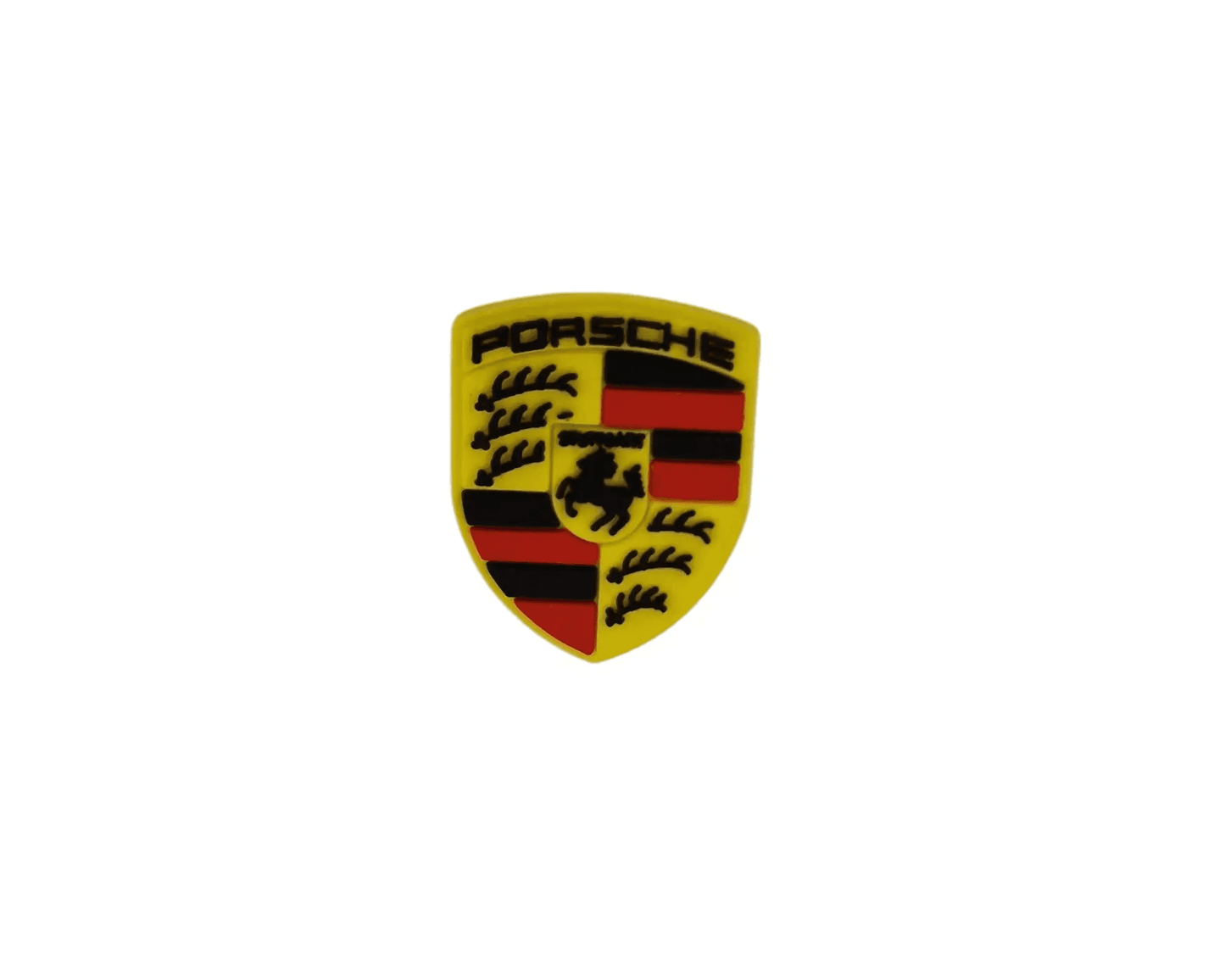 a porsche emblem on a white background